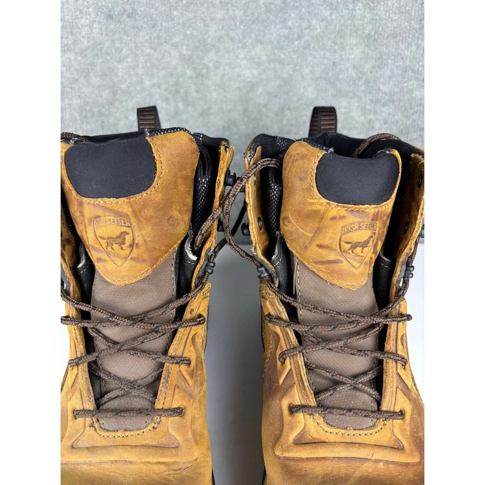 Irish Setter Kasota 83636 Waterproof Side Zip Work Boots 11 Brown
